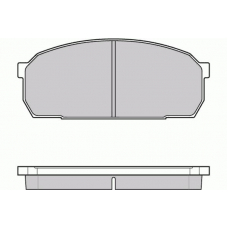 12-0756 E.T.F. Комплект тормозных колодок, дисковый тормоз