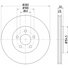 MDC2621 MINTEX Тормозной диск