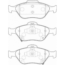 FD7242A NECTO Комплект тормозных колодок, дисковый тормоз