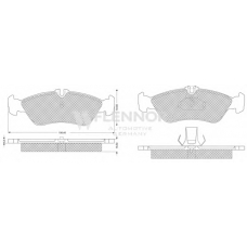 FB210272 FLENNOR Комплект тормозных колодок, дисковый тормоз