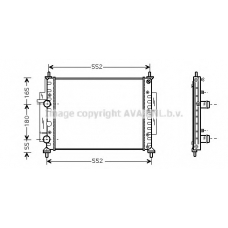 FTA2268 AVA Радиатор, охлаждение двигателя