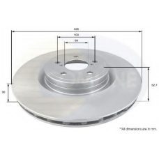 ADC0815V COMLINE Тормозной диск