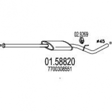 01.58820 MTS Средний глушитель выхлопных газов