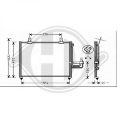8653500 DIEDERICHS Конденсатор, кондиционер