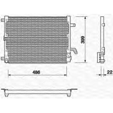 350203122000 MAGNETI MARELLI Конденсатор, кондиционер