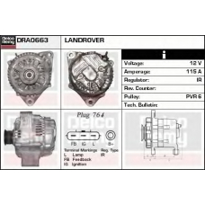 DRA0663 DELCO REMY Генератор