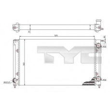 737-0058 TYC Радиатор, охлаждение двигателя