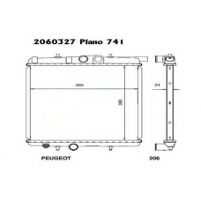 2060327 ORDONEZ Радиатор, охлаждение двигателя