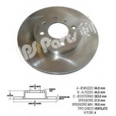 IBT-1426 IPS Parts Тормозной диск