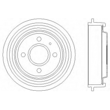 61001 PAGID Тормозной барабан