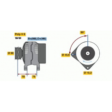 0 120 485 048 BOSCH Генератор