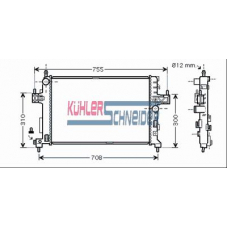 0600531 KUHLER SCHNEIDER Радиатор, охлаждение двигател