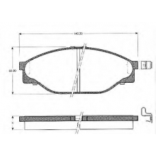 BLF749 QUINTON HAZELL Комплект тормозных колодок, дисковый тормоз