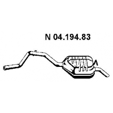 04.194.83 EBERSPACHER Глушитель выхлопных газов конечный