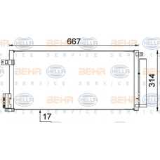 8FC 351 319-161 HELLA Конденсатор, кондиционер