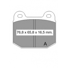 831180 Vema Комплект тормозных колодок, дисковый тормоз