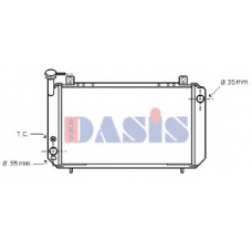 071180N AKS DASIS Радиатор, охлаждение двигателя