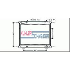 2203701 KUHLER SCHNEIDER Радиатор, охлаждение двигател