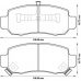 572561B BENDIX Комплект тормозных колодок, дисковый тормоз