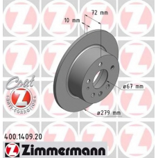 400.1409.20 ZIMMERMANN Тормозной диск