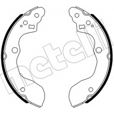 53-0540 METELLI Комплект тормозных колодок