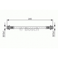 1 987 476 969 BOSCH Тормозной шланг