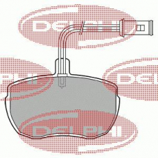 LP472 DELPHI Комплект тормозных колодок, дисковый тормоз