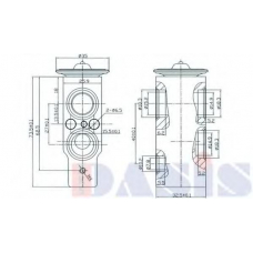 840800N AKS DASIS Расширительный клапан, кондиционер