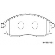 KD1201 ASIMCO Комплект тормозных колодок, дисковый тормоз