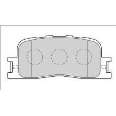 FD7558A NECTO Комплект тормозных колодок, дисковый тормоз