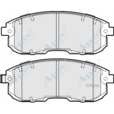 PAD1756 APEC Комплект тормозных колодок, дисковый тормоз