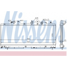 61796 NISSENS Радиатор, охлаждение двигателя