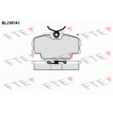 BL2307A1 FTE Комплект тормозных колодок, дисковый тормоз