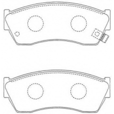 ASN-238 AISIN Комплект тормозных колодок, дисковый тормоз