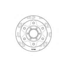 DF2788 TRW Тормозной диск