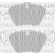 BBP1590 BORG & BECK Комплект тормозных колодок, дисковый тормоз