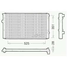 DRM32028 DENSO Радиатор, охлаждение двигателя