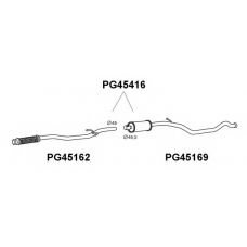 PG45416 VENEPORTE Предглушитель выхлопных газов