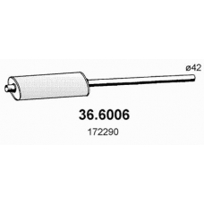 36.6006 ASSO Средний глушитель выхлопных газов
