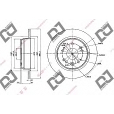 BD1986 DJ PARTS Тормозной диск