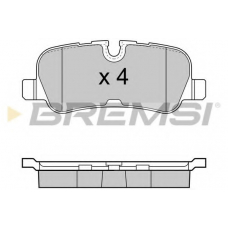 BP3417 BREMSI Комплект тормозных колодок, дисковый тормоз