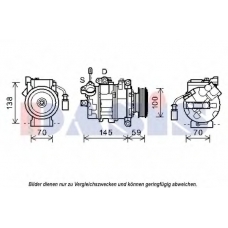 852537N AKS DASIS Компрессор, кондиционер