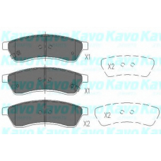 KBP-1012 KAVO PARTS Комплект тормозных колодок, дисковый тормоз
