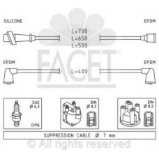4.7019 FACET Ккомплект проводов зажигания