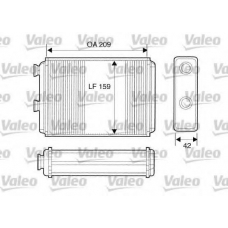 812280 VALEO Теплообменник, отопление салона