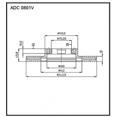 ADC 0801V Allied Nippon Гидравлические цилиндры