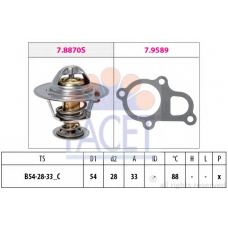 7.8870 FACET Термостат, охлаждающая жидкость