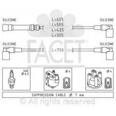 4.8374 FACET Ккомплект проводов зажигания