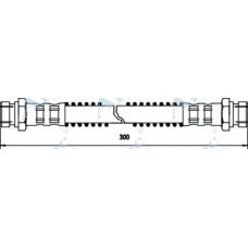 HOS3652 APEC Тормозной шланг