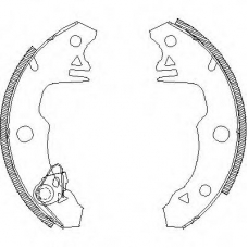 Z4022.00 WOKING Комплект тормозных колодок